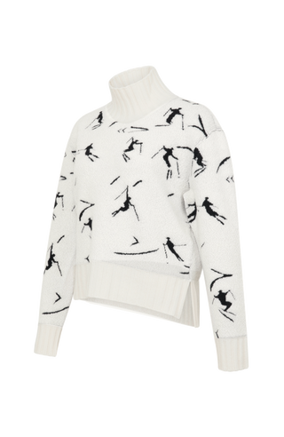 Knitted sweater with skier motif - TinaMulti