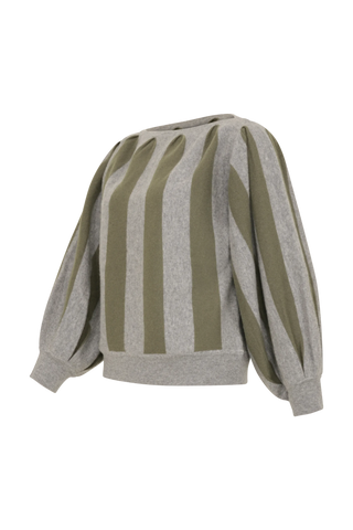 Pullover mit Ballonärmeln aus 100 % Kaschmir