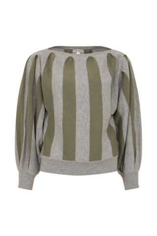Pullover mit Ballonärmeln aus 100 % Kaschmir