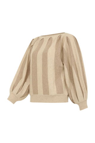 Pullover mit Ballonärmeln aus 100 % Kaschmir
