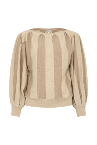 Pullover mit Ballonärmeln aus 100 % Kaschmir